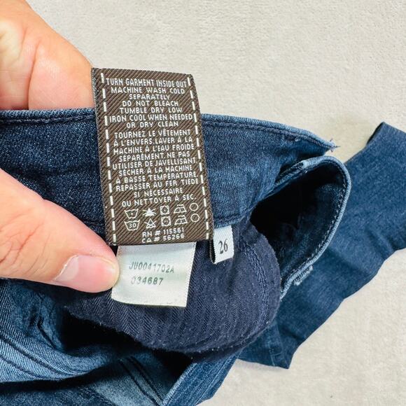 7 For All Mankind Jeans Womens 26 Med Wash Blue Denim Gwenevere‎ High Rise Ankle - Picture 6 of 14